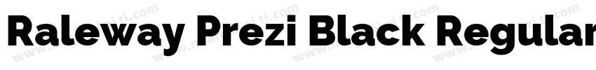 Raleway Prezi Black Regular字体转换